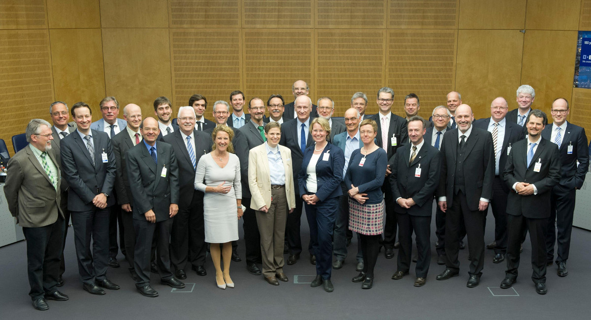 Successful pilot phase of the reporting process — group picture of the participants (Source MRN GmbH)